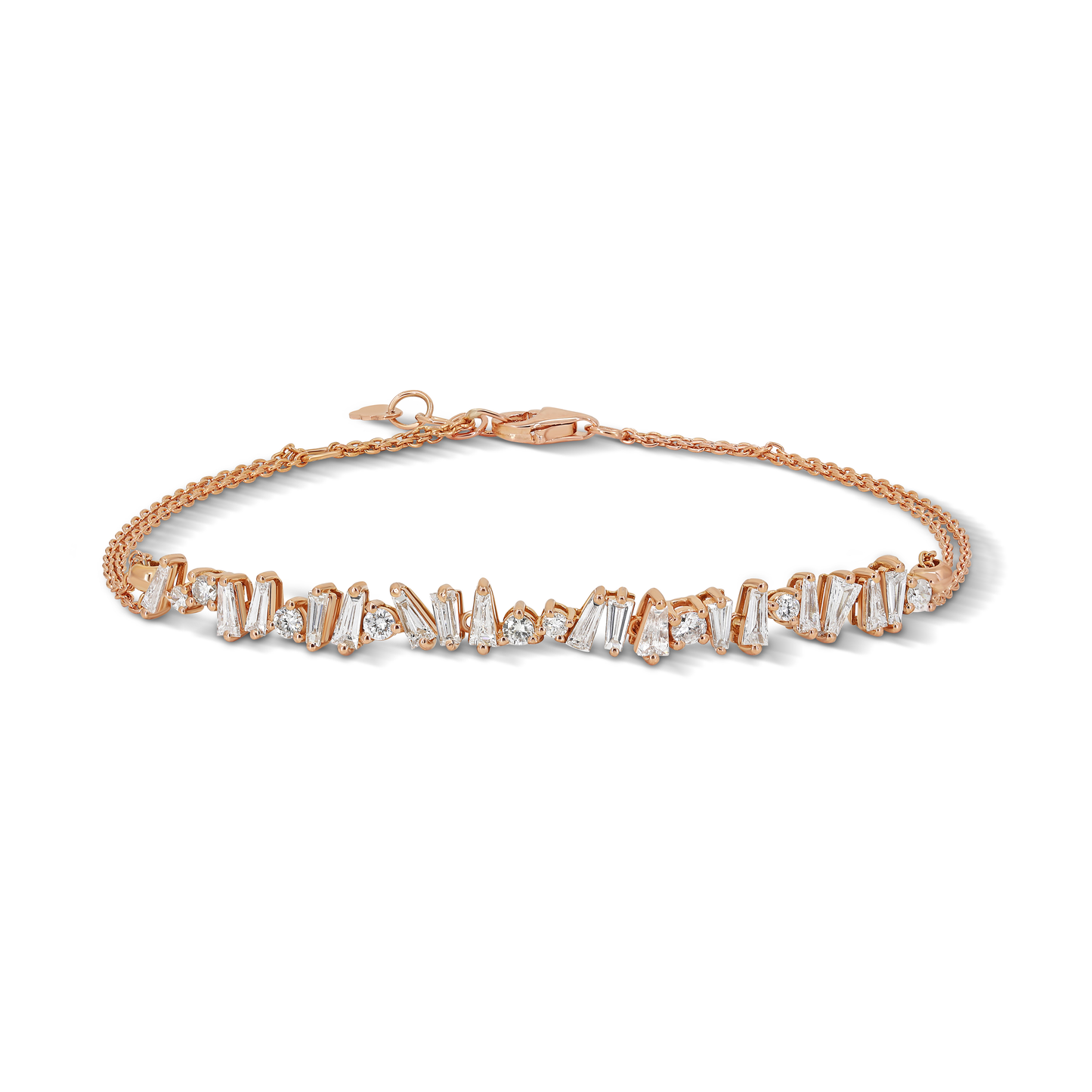 Baguette Diamond Half Tennis Bracelet